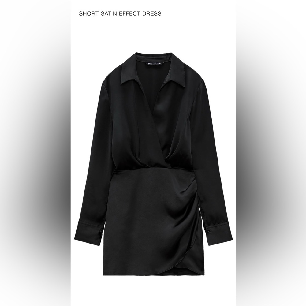 NWT Zara Satin Effect Dress